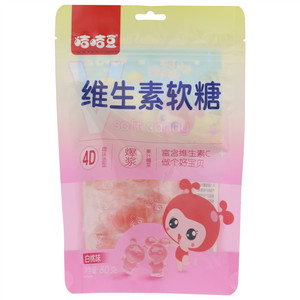 咭咭豆白桃味维生素软糖