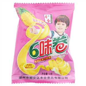 本合菠萝味6味卷软糖