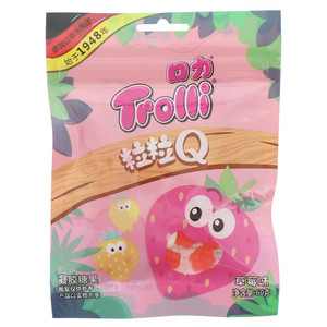 Trolli口力草莓味粒粒Q凝胶糖果