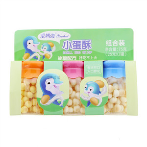 爱妈海香蕉味/草莓味/原味小蛋酥（组合装）