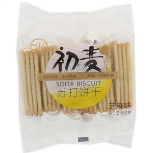 日盈初麦农庄苏打饼干（芝麻味）118g