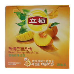 立顿热情巴西风情蜜桃芒果红茶S10 24X10X1.8G