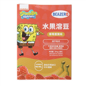 beazero海绵宝宝水果溶豆（草莓香蕉味）