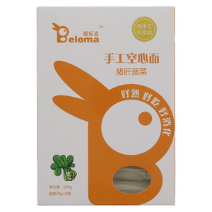贝乐麦猪肝菠菜手工空心面