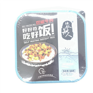 农知人双椒牛肉自热米饭