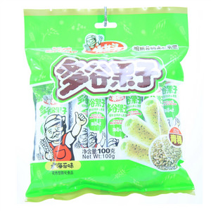 米老头多谷果子粗粮谷物夹心米果（海苔味）