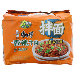 康师傅香辣牛肉拌面5包入