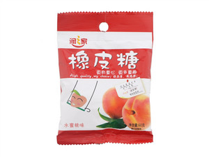 润之家水蜜桃味橡皮糖