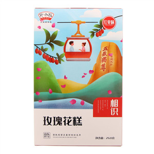 野风酥红枣味玫瑰花糕红枣味