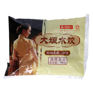 大娘水饺吴大娘鲜肉韭菜三鲜饺(速冻生制.含肉类)