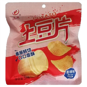飞跑香辣味土豆片