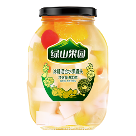 绿山果园冰糖混合水果罐头