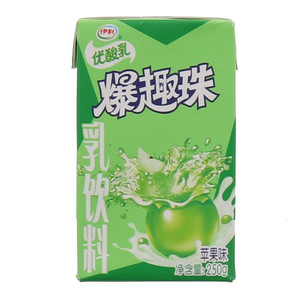伊利优酸乳爆趣珠乳饮料(苹果味)250g