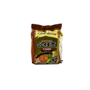 公仔面-牛肉汤味（4包装）（油炸方便面）