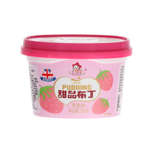 喜康爱君草莓味甜品布丁