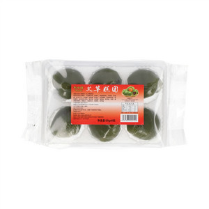 卡噜噜豆沙蛋黄味艾草糕团