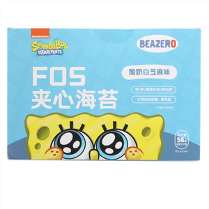 beazero海绵宝宝夹心海苔（酸奶白芝麻味）