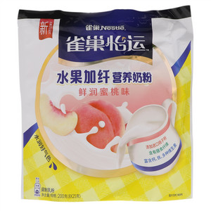 Nestle雀巢怡运鲜润蜜桃味水果加纤营养奶粉
