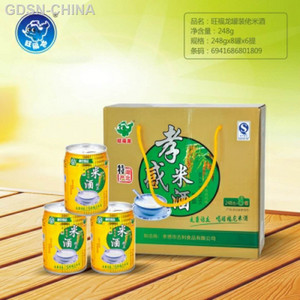 旺福龙罐装米酒饮品小礼盒248克*8罐
