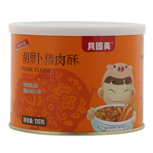 贝因美胡萝卜猪肉酥肉粉松