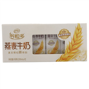 伊利谷粒多燕麦牛奶200ml*12