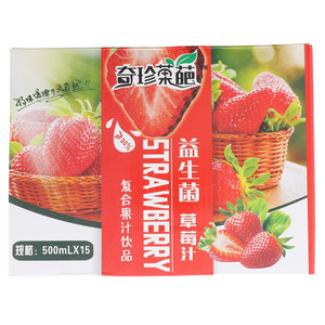 奇珍果葩益生菌草莓汁