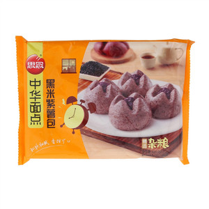 思念黑米紫薯包