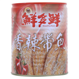 鲜多鲜香辣带鱼罐头