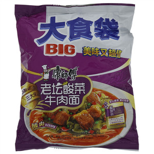 康师傅大食袋老坛酸菜牛肉面