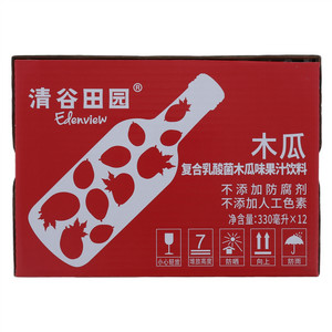 清谷田园复合乳酸菌木瓜味果汁饮料