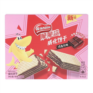 雀巢脆脆鲨巧克力味威化饼干