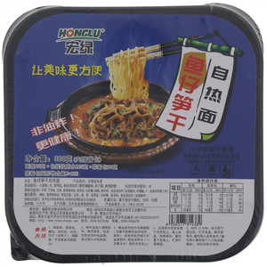 宏绿鱼仔笋干自热面