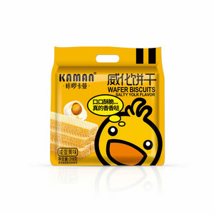 218g咔啰卡曼咸蛋黄味威化饼干-（袋）