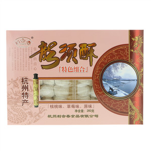 利合春组合龙须酥（核桃味、草莓味、原味）260克
