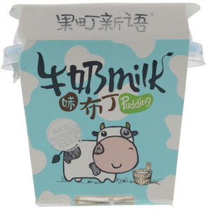 巧妈妈果町新语牛奶味布丁