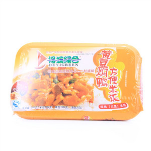 得益绿色黄豆焖鸭方便米饭