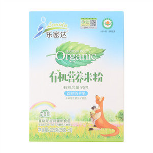 乐密达铁锌钙苹果有机营养米粉