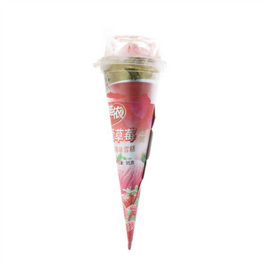 祐康唯依我爱草莓甜筒草莓味雪糕95克