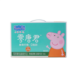 零唐君小猪佩奇原味零蔗糖乳酸菌饮品