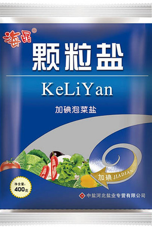海晶颗粒盐加碘泡菜盐