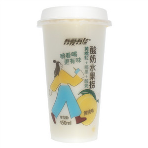吾爱吾佳黄桃味酸奶水果捞