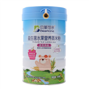 贝莱可亲香蕉燕麦益生菌水果营养蒸米粉