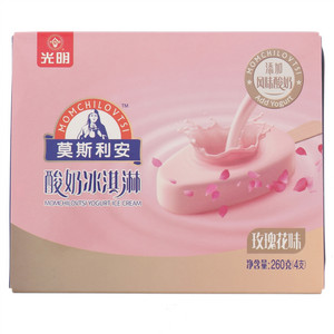 光明莫斯利安玫瑰花味酸奶冰淇淋