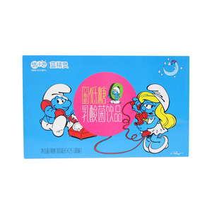 悠小君蓝精灵原味低糖乳酸菌饮品