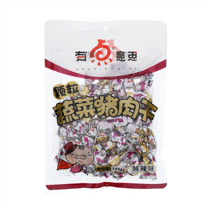 有点意思颗粒蔬菜猪肉干（麻辣味）