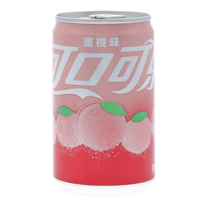 可口可乐迷你罐蜜桃味汽水