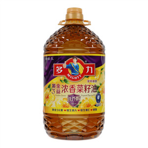 多力黄金3益浓香菜籽油