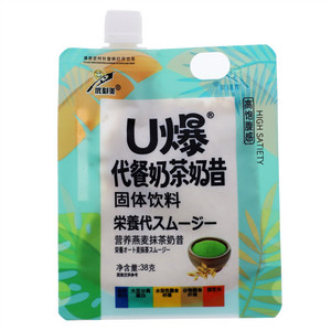 优必美U爆抹茶营养燕麦代餐奶茶奶昔