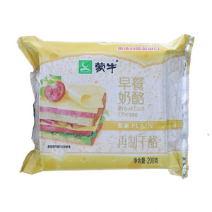 蒙牛早餐奶酪原味再制干酪