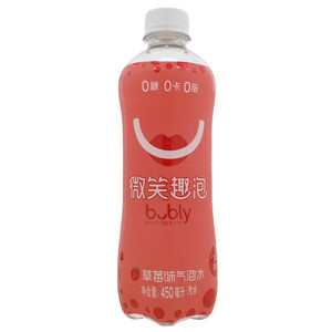 微笑趣泡草莓味 草莓味气泡水